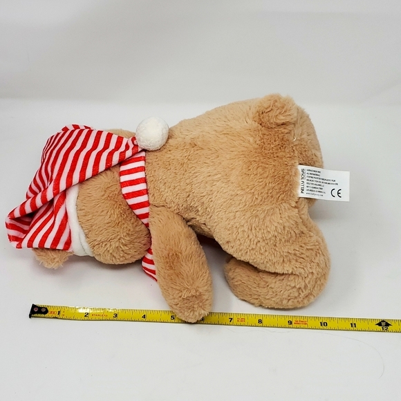 Kelly Toy my first Christmas 10” teddy bear plush stuffed animal Rattle Inside - Picture 3 of 4